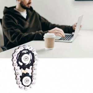 ของเล่นโลหะแบบโซ่บรรเทาแรงกดดัน พร้อมเฟืองโซ่ฟันเฟืองและของเล่นฟิดเจ็ตแบบโซ่สปอร์ตเต็ค - Product Image 2