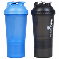 Bouteille d'eau de sport à double compartiment, personnalisable, étanche, avec contrôle de la température, pour boisson énergisante, pour l'escalade