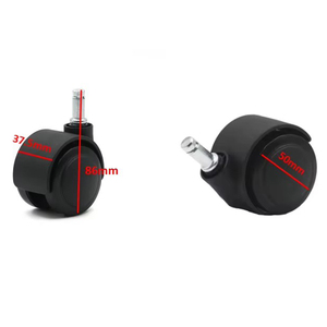 50mm 40kg Load 360 Degree Swivel Casters Steel PA PU <b>Wheels</b> Suitable For Kitchen Living Room Furniture <b>Replacement</b> - Product Image 2