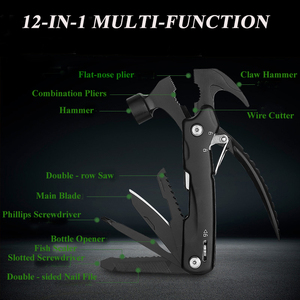 פטיש מולטי 12-in-1 עם אלומיניום ידית כיתה diy עבור קמפינג oem נתמך - Product Image 4
