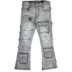 El Último Diseño de Jeans Elásticos para Niños, Jeans Casuales y Holgados para Niños Pequeños - Product Image 3