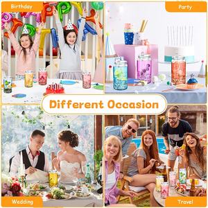 संयुक्त राज्य अमेरिका गोदाम मुक्त शिपिंग पुनः प्रयोजनीय स्पष्ट एक्रिलिक प्लास्टिक पीने से आइस्लिक प्लास्टिक पीने से आइस्ड कॉफी टमलर कप - Product Image 3