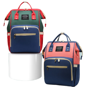 2024 mode kapasitas besar tahan air poliester tas Mummy ransel gaya fungsi bahu tas tangan untuk ibu hamil - Product Image 3