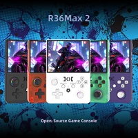 Console de jeu portable open-source R36MAX2, best-seller transfrontalier, compatible avec les jeux NES et PSP, filaire et portable