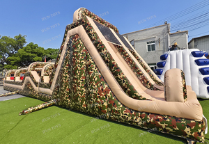<span class=keywords><strong>Parcours</strong></span> d'obstacles gonflable <span class=keywords><strong>militaire</strong></span> d'extérieur à prix d'usine, durable, camouflage, pour le team building et les fêtes foraines - Product Image 3