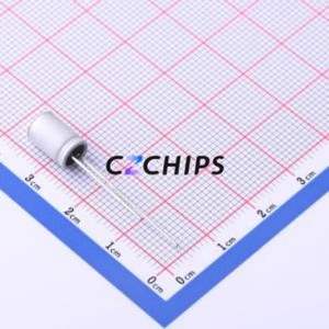 Condensateur solide SPT1EM221E08OR, composant traversant (THT), D6.3xL8mm 220uF 20% 25V 2.6mm - Product Image 2