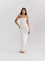 Robe sans manches ajustée de couleur unie pour un style streetwear, commande en gros, livraison rapide, marque privée