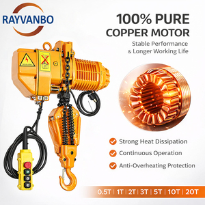 RAYVANBO Nuevo Polipasto Eléctrico de Cadena Metálica de 1 y 2 Toneladas 220V-380V con Gancho/Carro para Hoteles - Product Image 2