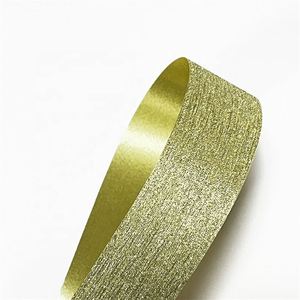 Boîte de rouleau de ruban en plastique PP imprimé de paillettes brillantes personnalisées emballage de fleurs de Noël bobine de cadeau de curling dorée pour la décoration - Product Image 4