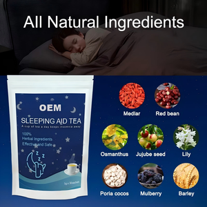 Tisane OEM pour le sommeil, mélange d'herbes aux graines de jujube, lys, poria et osmanthus, naturel, efficace et sûr, 30 sachets de 5g chacun, boîte/sachet - Product Image 2