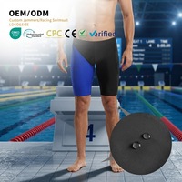 Short de bain athlétique OEM à séchage rapide pour hommes européens, idéal pour l'entraînement et la compétition, résistant au chlore, personnalisable