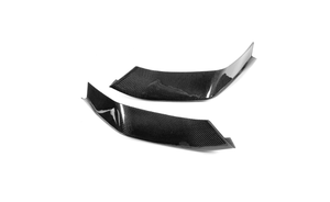 2014-2020 pour BMW F80 F82 F83 M3 M4 MP Style pare-chocs avant lèvre enveloppe fibre de carbone sèche avec crochet de remorquage comprend diffuseur avant Corne - Product Image 3