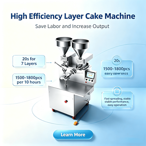 Machine de formage de gâteaux mille-crêpes à double trémie et revêtement crème, spécialisée haute production pour usines de pâtisserie - Product Image 4