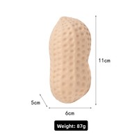 Balle anti-stress en peluche aux arachides HARDWORK, croquante et compressible, jouet fidget moelleux au toucher beurré‑doux, ASMR sensoriel anti‑stress