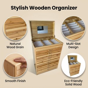 Exhibidor de <span class=keywords><strong>Gafas</strong></span> de Madera Personalizado, Mueble de Almacenamiento, Exhibidor de <span class=keywords><strong>Gafas</strong></span> para Tienda, Exhibidor de Pared para <span class=keywords><strong>Gafas</strong></span> de Sol - Product Image 5