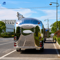 Camion de restauration mobile SL-6T-1 Mirror 304, pour hot-dogs, glaces, snacks, barbier, salon de beauté, design personnalisé, personnalisation sur mesure