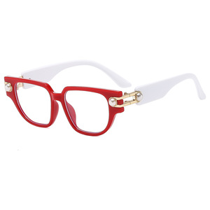 Psn Cat Eye <b>Eyeglasses</b> <b>Frames</b> W68243 Anti Blue Light Women Full Rim Solid Pattern Lightweight Optical Glasses - Product Image 5