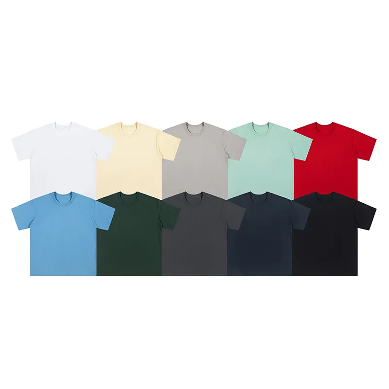 T-shirts für herren unbedruckt hochwertige baumwolle unisex Übergröße individuelle t-shirts ihre eigenen marken t-shirts solide farbe großhandel