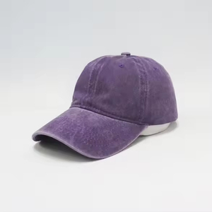 Custom Washed Vintage Baseball Cap Wholesale American Style 6 Panel Distressed Cotton <b>Hat</b> Rubber <b>Print</b> Embroidery - Product Image 6