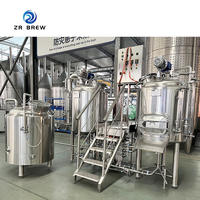 Équipement de brassage de bière artisanale 300L SUS304, système de brasserie à 2 cuves pour la production de bière artisanale