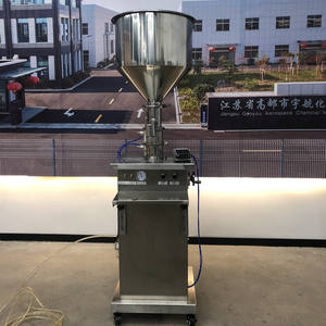 Pâte à tête unique à piston avec trémie crème d'arachide sauce <span class=keywords><strong>chili</strong></span> machine de remplissage de cosmétiques épais - Product Image 5