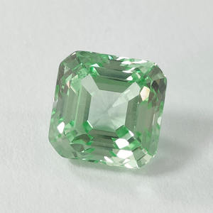 Piedra Preciosa de Zafiro Verde Cultivada en Laboratorio, Corte Asscher, Piedras Preciosas Sintéticas para Joyería - Product Image 5