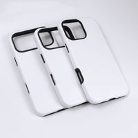 FONLYU Coque de téléphone 2-en-1 3D par sublimation pour iPhone 17 16 15 14 Pro Max, impression photo par transfert thermique, coques arrière robustes, personnalisables DIY