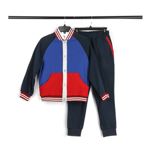 Ensemble uniforme scolaire pour garçons, tricoté en mélange polyester-coton, gaufré, pour l'automne et le printemps, costume de sport, couleur et logo personnalisables <span class=keywords><strong>YIAO</strong></span> - Product Image 5