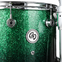 Batteries de Tambour Portables Professionnelles Glamour – Série Spotlight Vert/Bleu de Haute Qualité – Instrument de Musique Tambourin en PVC – Vente Flash