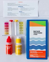 Kit de test d'eau de piscine 2-en-1 OEM&ODM, bandelettes de test de pH pour piscine, kits de test d'eau 15ML