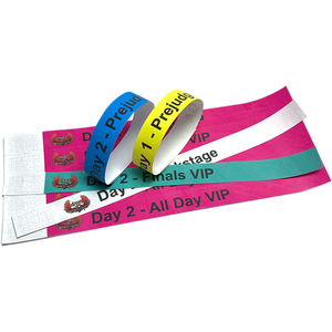 Bracelets jetables en Tyvek avec logo imprimé au laser pour événements, fêtes, spectacles, passe d'entrée - Product Image 5
