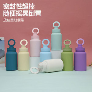 Insulated Water Bottle 500Ml Stainless Steel Screw Cap Sports Bottle With Ring Handle For Outdoor Use - Product Image 2