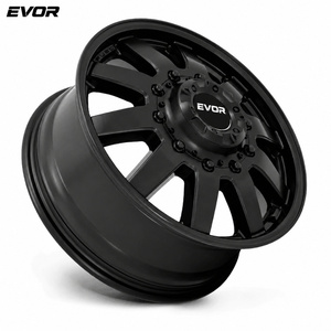 ล้อแม็กซ์ EVOR สีดำซาติน ขนาด 8x6.5 8x180 8x200 8x210 10x225 สำหรับรถบรรทุก ขนาด 20-30 นิ้ว สำหรับ Ford Chevrolet GMC RAM ล้อฟอร์จ - Product Image 6