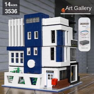 Nuevo Producto, Museo de Arte con Vista a la Calle, Bloques de Construcción de Plástico de Dificultad para Adultos, Juguetes Educativos para Niños, Venta al por Mayor OEM - Product Image 2