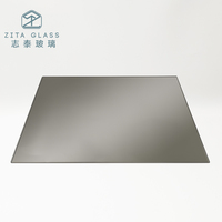 Custom Logo Digital Printing Glass Tempered Float Glass Coated Mirror Glass Panel for Kitchen Splashback Wall Decoration