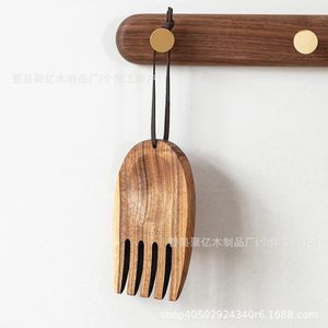 ชุดส้อมสลัดไม้ ดีไซน์เรียบง่ายทันสมัย สำหรับใช้ในครัว - Product Image 1