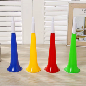 Tùy chỉnh số lượng lớn người hâm mộ bên thể thao Còi nhựa trumpet nhựa sừng khẩn cấp đồ chơi bóng đá bóng đá trọng tài còi với dây buộc - Product Image 4