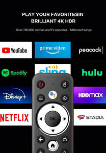 Boîtier <span class=keywords><strong>TV</strong></span> intelligent certifié pour le divertissement à domicile, l'hôtel et le bureau, avec WiFi double bande 5G stable et télécommande vocale - Product Image 4