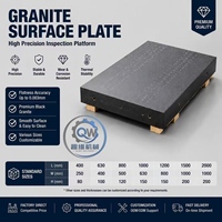 Plateforme d'inspection du granit, table de mesure du marbre avec supports, personnalisation possible, base en granit, haute précision