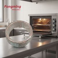 Cable de Fibra de Vidrio Trenzado Resistente al Fuego de 600V, Alta Temperatura, UL758/UL1581, para Horno Eléctrico, Cobre Niquelado/Estañado
