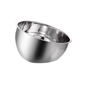 Stainless Steel <b>Drain</b> Basket 304 Slanted Bottom Rice Washing Basin Fine Mesh Multi Purpose Fruit Strainer - Product Image 1