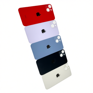Cover posteriore di ricambio per Apple iPhone 14, nero, viola, bianco, rosso, blu, per cellulare - Product Image 2