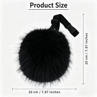 Queue de lapin en fausse fourrure, accessoire de costume de cosplay, queue d'animal en peluche moelleuse détachable pour fête d'Halloween, spectacle d'anime