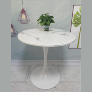 Tavolino rotondo personalizzabile <span class=keywords><strong>allungabile</strong></span> in <span class=keywords><strong>marmo</strong></span> artificiale con Design semplice per sale riunioni di discussione - Product Image 4