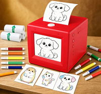 Printer Stiker Thermal AI Portabel untuk Anak, Mini Tanpa Tinta, Dapat Diisi Ulang, Pembuat Label Foto Saku, Stok Grosir, Garansi 1 Tahun