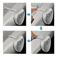 TOACH Salle de bain Salle de bain LED Toilette Veilleuses Lumière LED 8 Couleurs Changeantes Toilette Cuvette Veilleuse Toilette Lumière pour Salle de bain