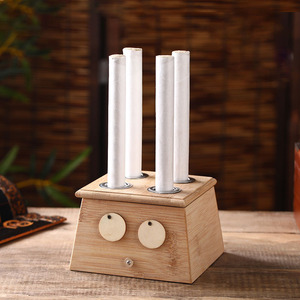 Традиционная китайская медицина натуральный бамбук с шестью отверстиями переносная коробка для моксотерапии - Product Image 4