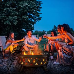 Nouveau design Foyer d'extérieur facile à assembler Barbecue Cheminée à bois avec barbecue <span class=keywords><strong>Plancha</strong></span> - Product Image 6