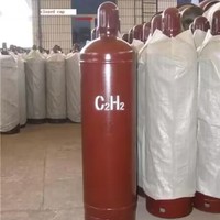 Vente flash : Cylindre de gaz acétylène haute pression 40L 150bar 200bar 99,6% C2H4 avec valve BS à vendre