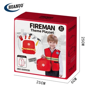 Nuovo arrivo vendita calda gioco di ruolo pompiere vestiti kit di strumenti <span class=keywords><strong>giocattoli</strong></span> finta giocattolo costume antincendio - Product Image 4